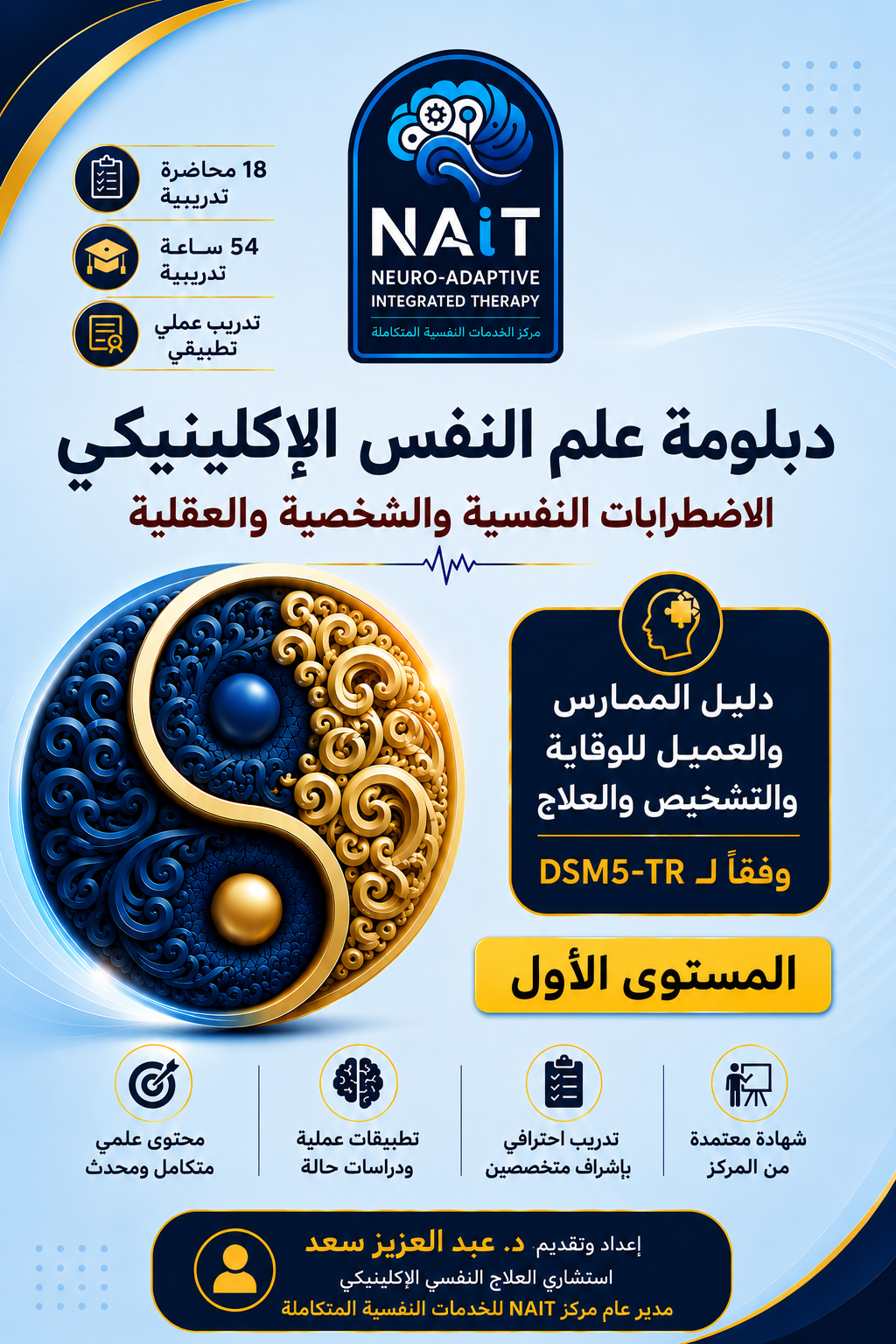 دبلومة علم النفس الأكلينكي – المستوي الأول